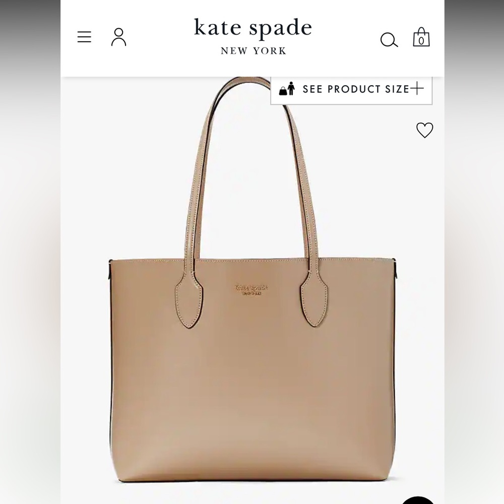 Simple tan Kate Spade tote